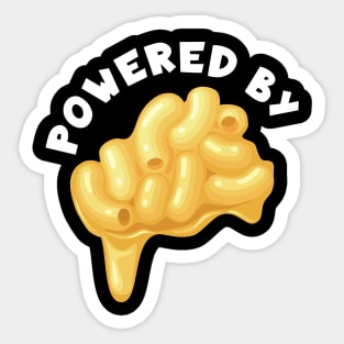 Powered by Mac & Cheese Sticker